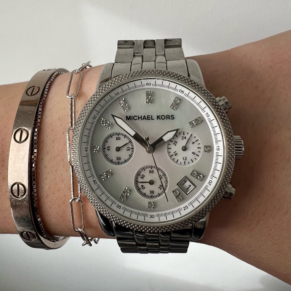 Michael Kors Ritz Silver-Tone MK5020 Wrist Watch for Women